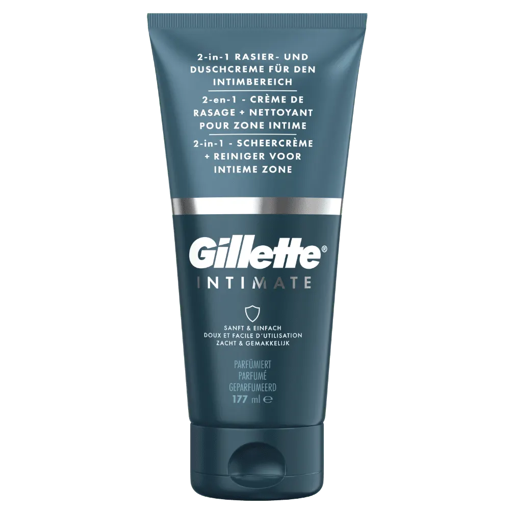 Gillette INTIMATE Crème à Raser 2-en-1 + Nettoyant Zone Intime
