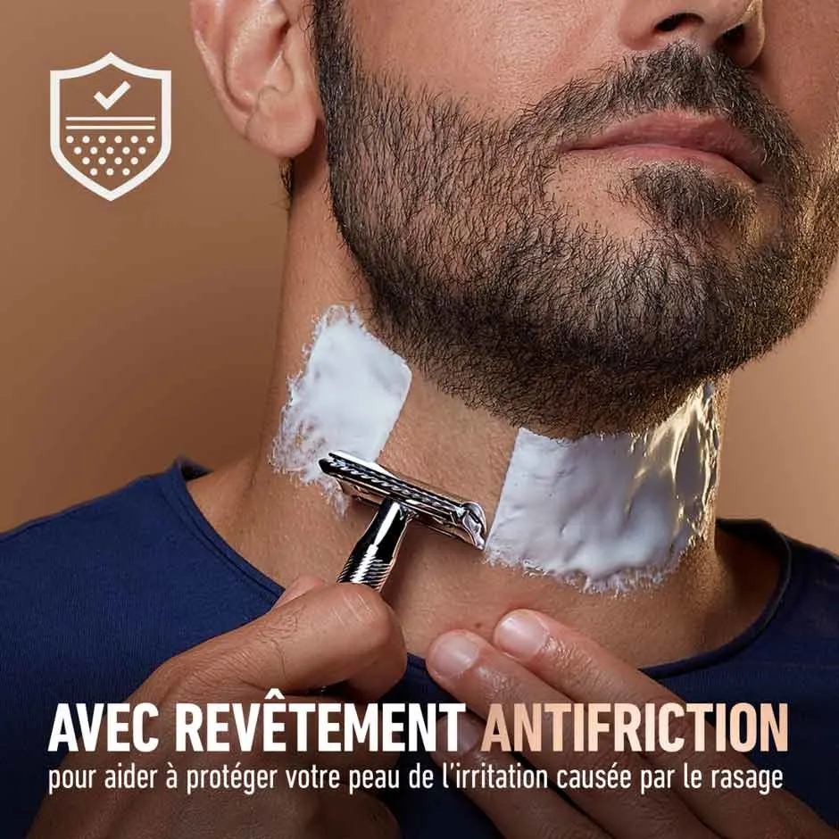 [fr-ca]-Double Edge Safety Razor +5ct -4