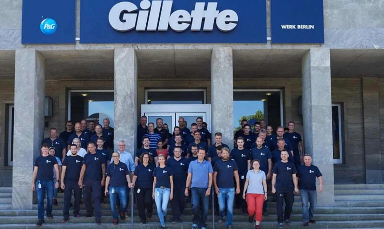 Usine Gillette de Berlin avec 750 employés