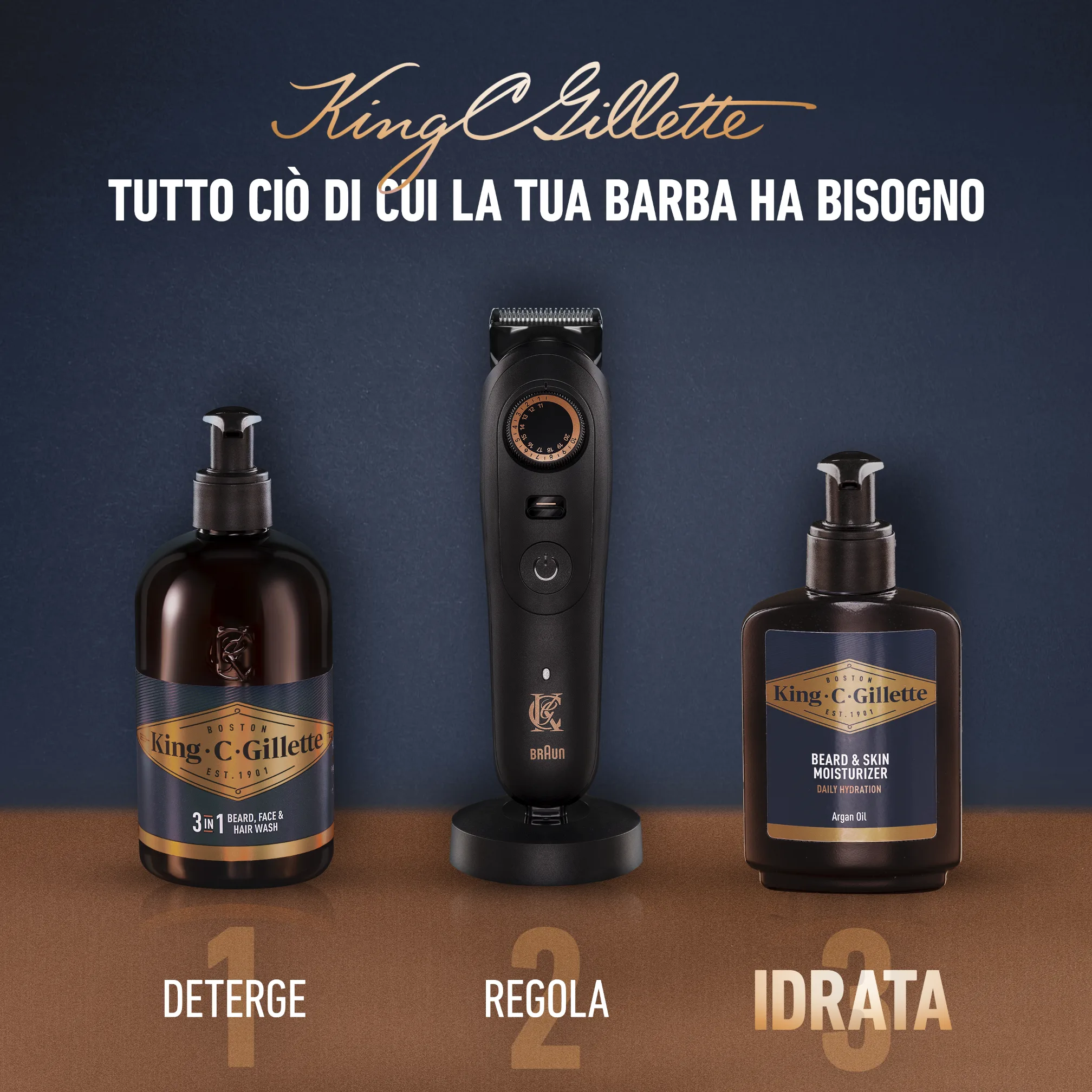 Crema Idratante Barba E Viso King C. Gillette 6