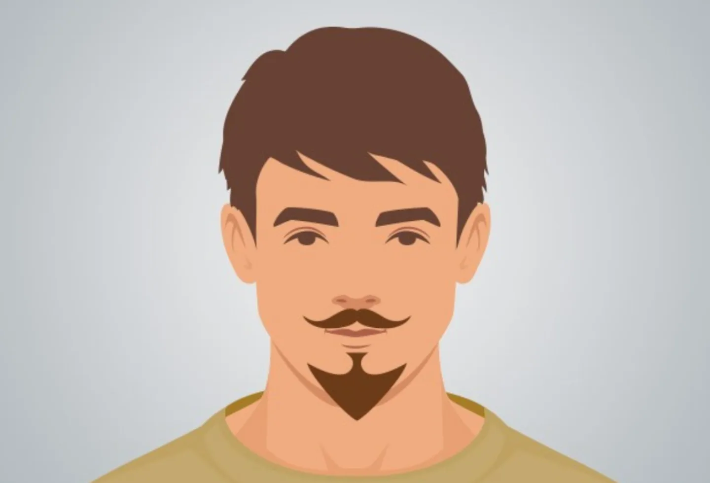 Illustration showing Van Dyke Beard