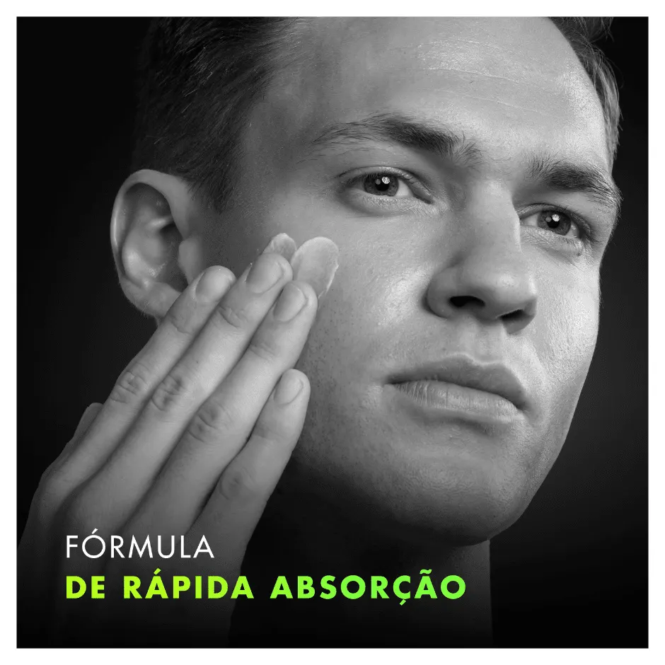 Rápida absorção com hidratante facial ultraleve