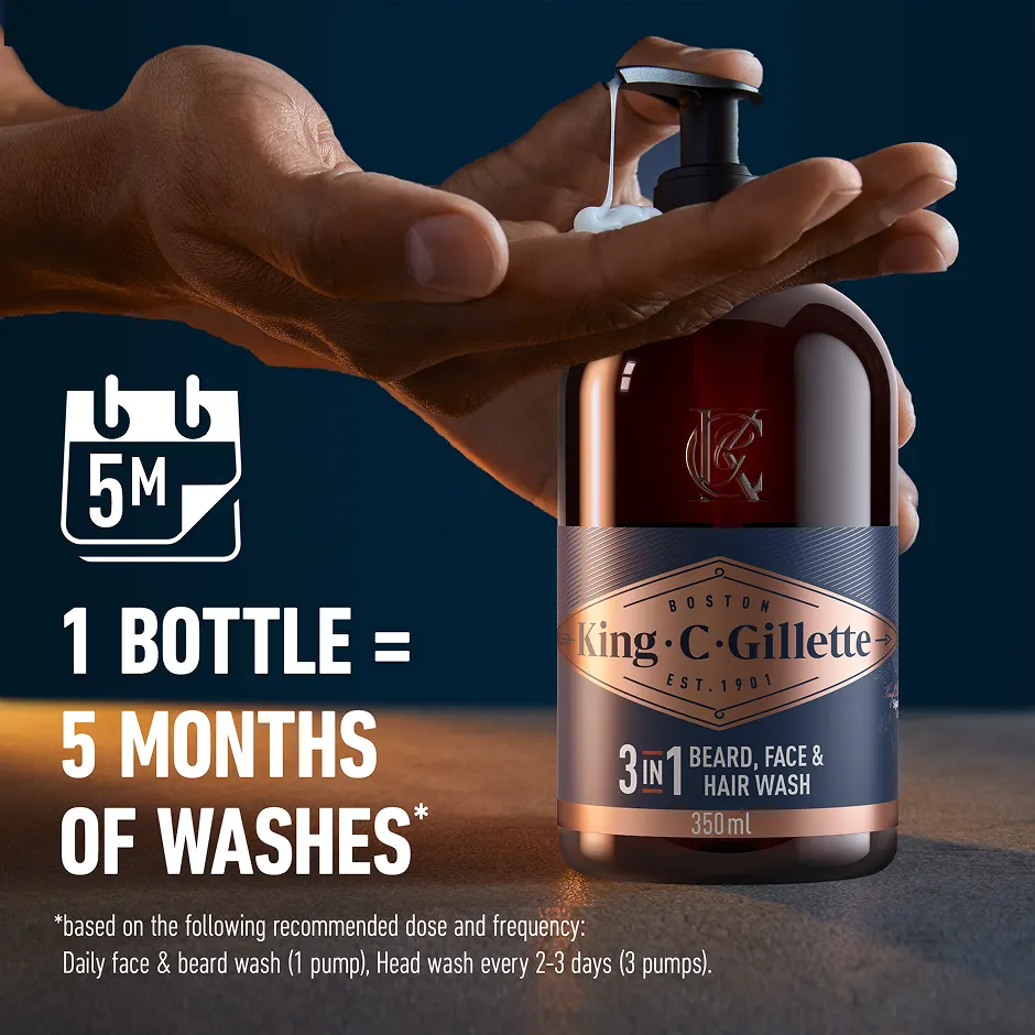 King C Gillette Beard Wash 350ml