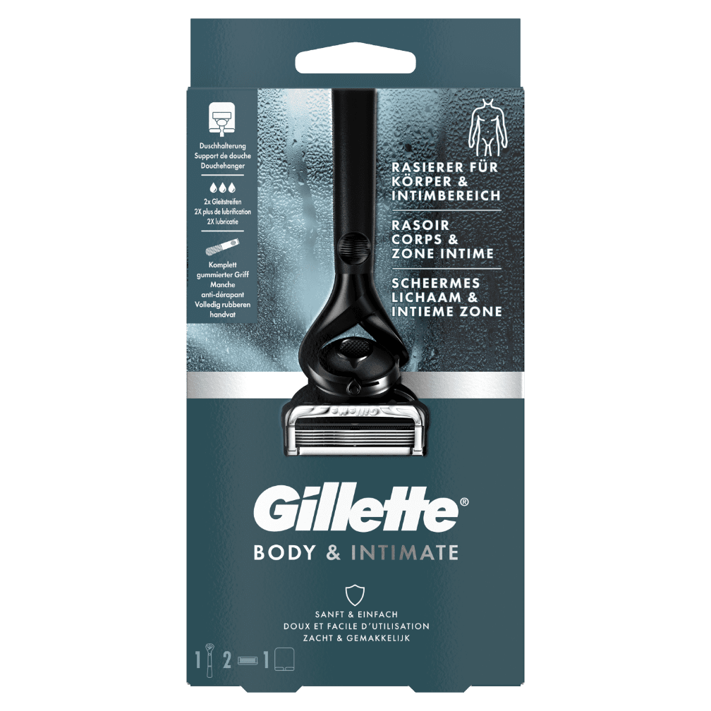 Recharge De Lames Gillette INTIMATE - Pack De 4 Cartouches 5 Lames Pour Zone Intime - Compatible Fusion