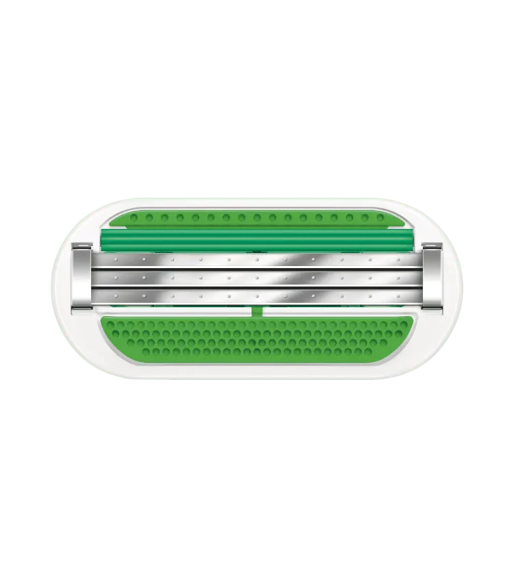 Lame di ricambio Gillette Body su sfondo bianco