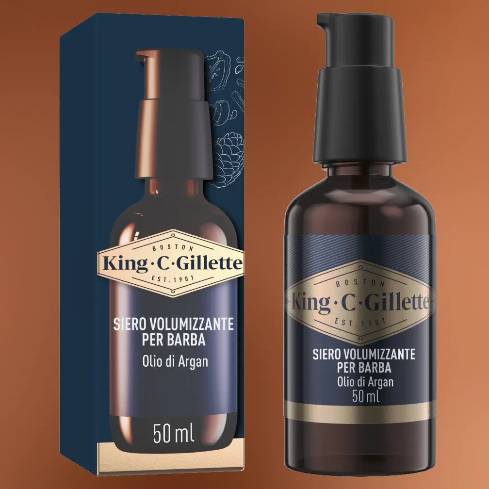 Volumizzante Per La Barda King C. Gillette Con Complesso di Vitamina B