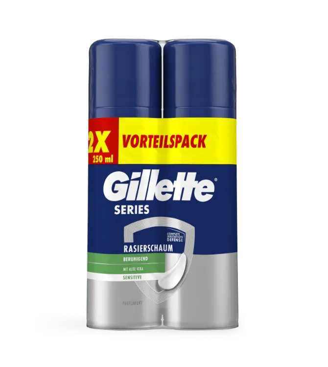 Gillette Duo Pack Series Sensitive Rasierschaum
