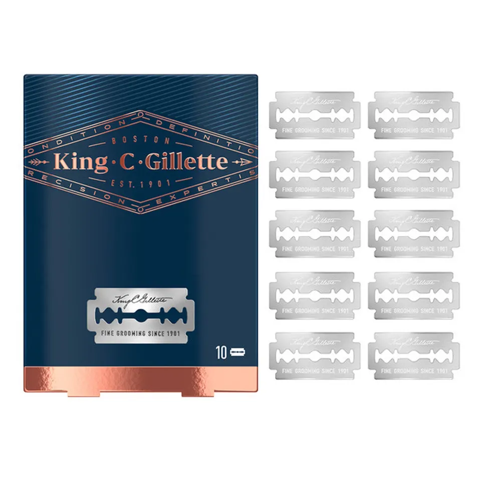 King C. Gillette Double Edge Safety Razor Blade Refills