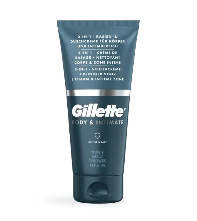 Gillette INTIMATE Crème De Rasage + Nettoyant Pour Zone Intime