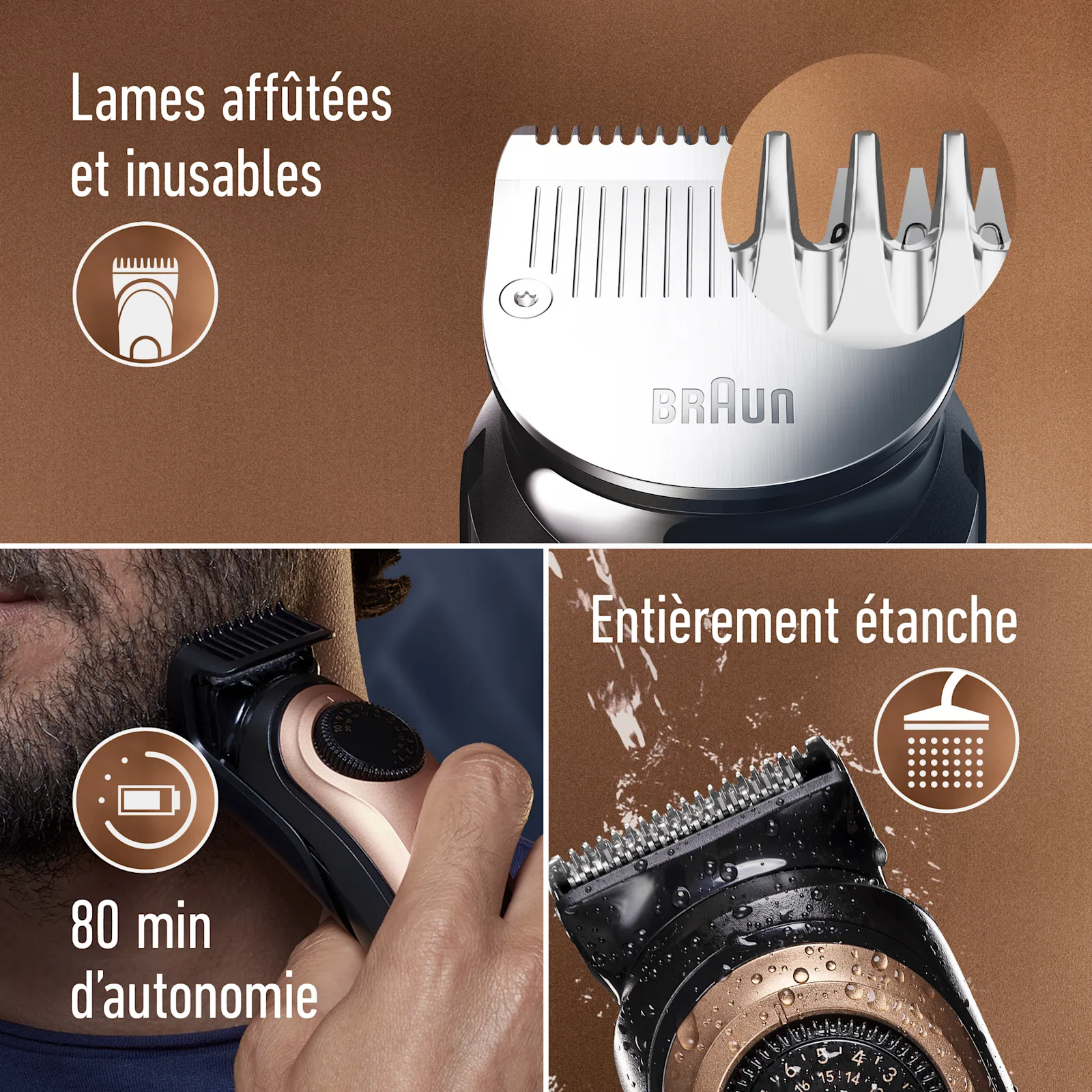 Roue de précision avec 40 longueurs de barbe