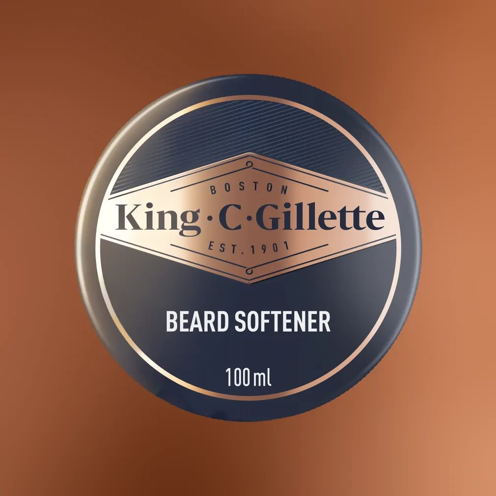 Balsamo per Barba Morbida di King C. Gillette, trattamento con Burro di Cacao