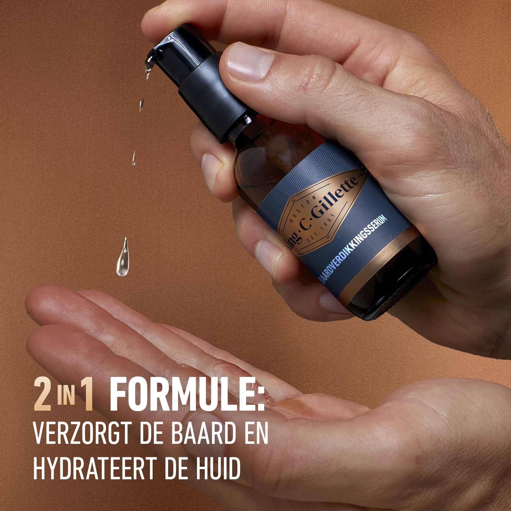 King C. Gillette baardserum voor een volle baard