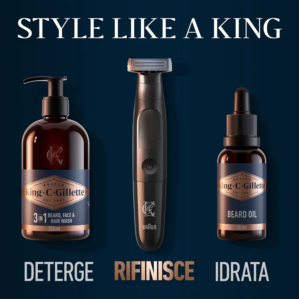 Regolabarba Senza Fili King C. Gillette Style Master