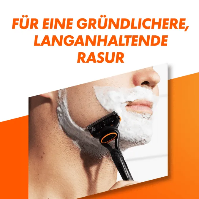 Gillette Fusion5 für eine gründlichere, langanhaltende Rasur