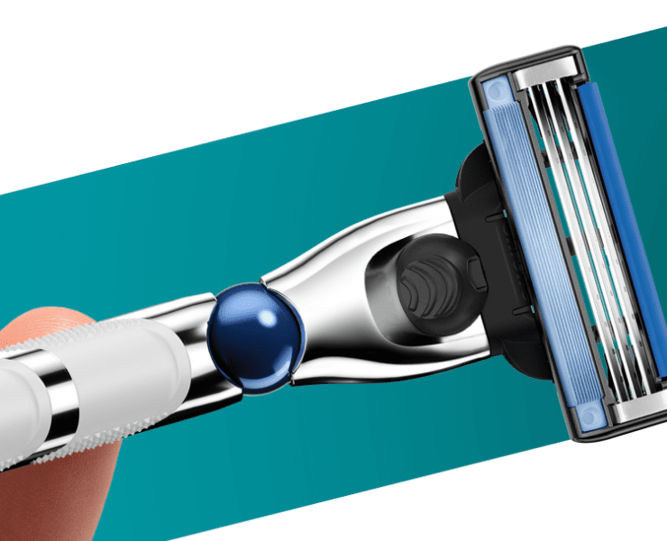 gillette mach 3 rasierer mit vibration Gillette Mach3 Turbo 3D Rasierer Herren main image 0
