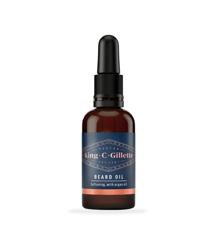 Óleo Para Barba King C. Gillette no cartão do produto exibido no artigo