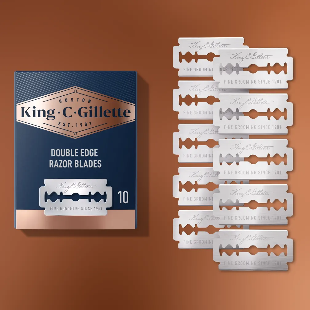 Lame de rasoir à double tranchant King C. Gillette