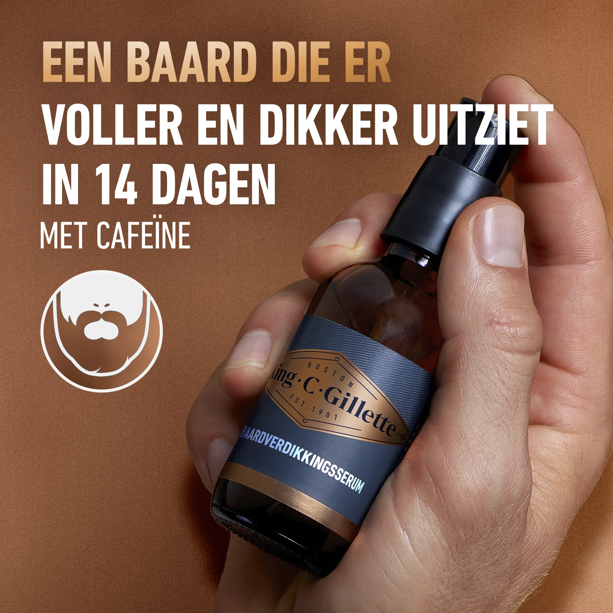 King C. Gillette baardserum voor een volle baard