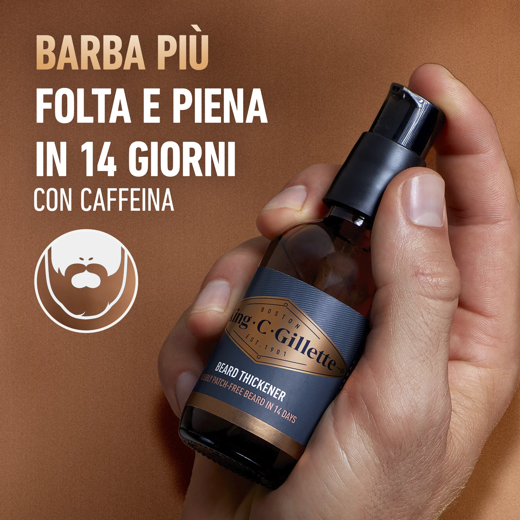 Volumizzante Per La Barda King C. Gillette Con Complesso di Vitamina B 1