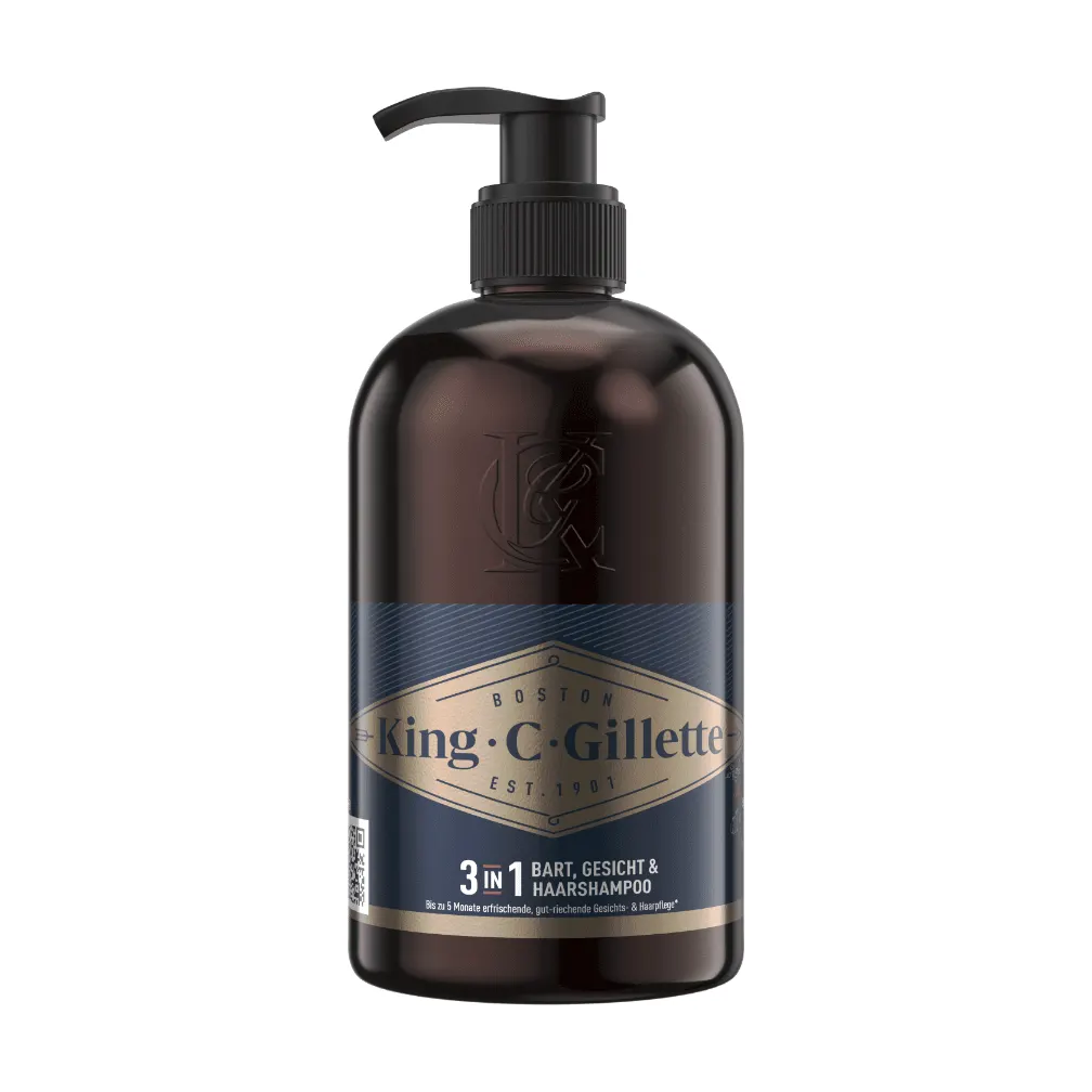 King C. Gillette Bartshampoo, 350ml - 1