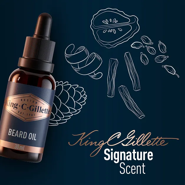 Image 2 King C Gillette Beard Oil 30ml