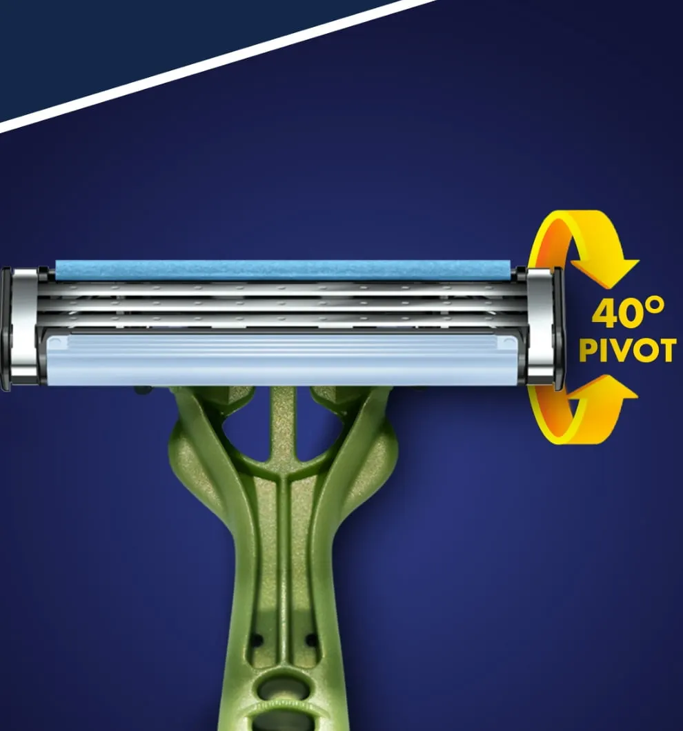 Rasoir jetable Blue3 Sensitive avec pivot à 40 degrés