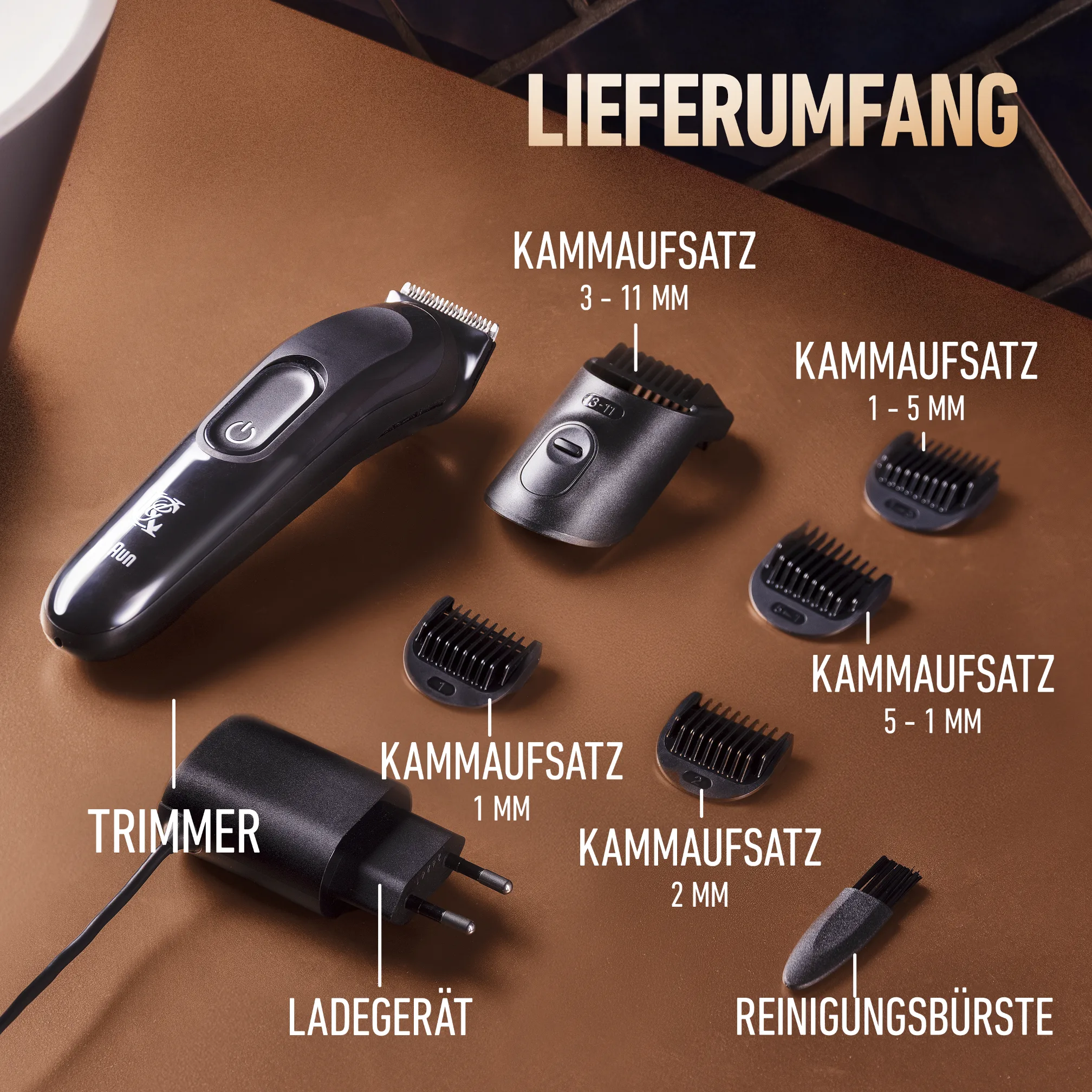 Rasieren Sie sich mit dem Bartschneider von King C. Gillette