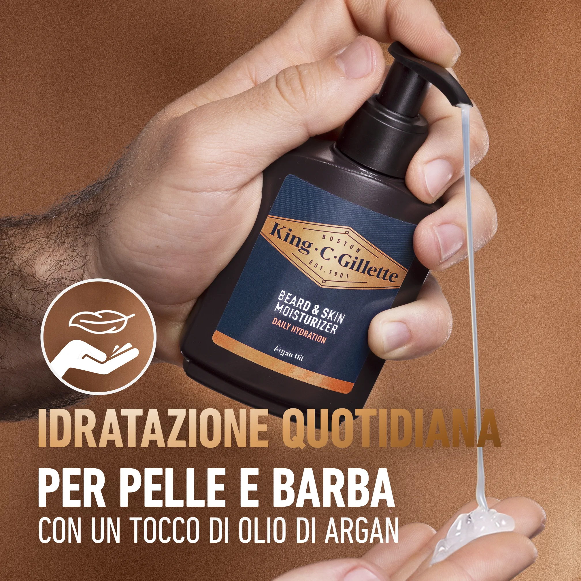 Crema Idratante Barba E Viso King C. Gillette 1