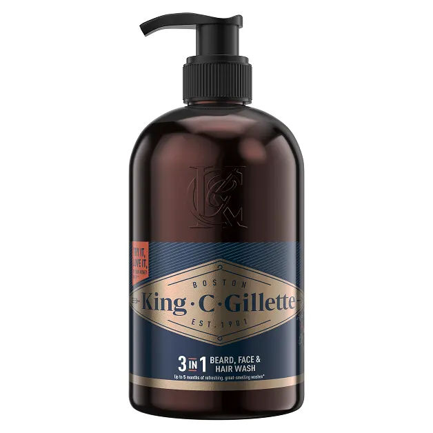 Image 1 King C Gillette Beard Wash 350ml