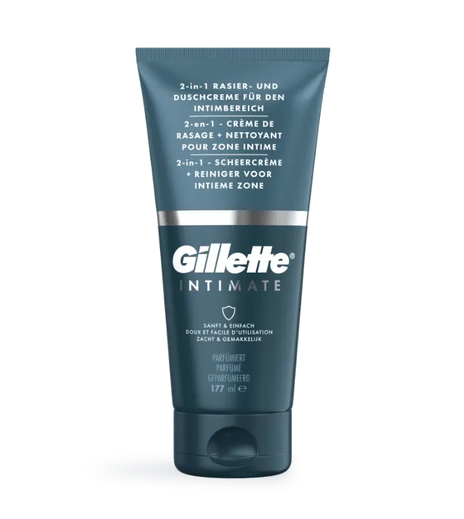 Gillette INTIMATE Crème De Rasage + Nettoyant Pour Zone Intime