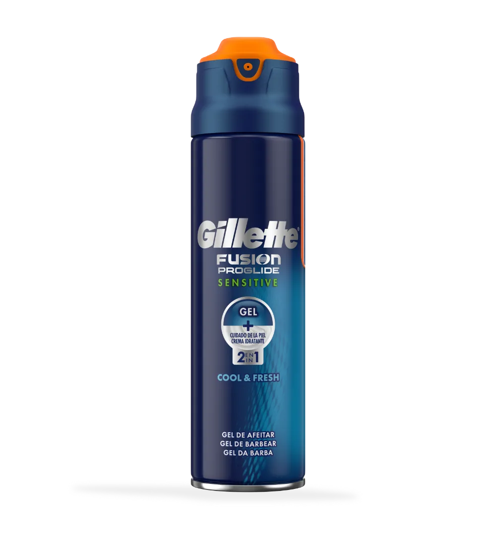 Gel de barbear Gillette Fusion ProGlide 2 em 1 Ocean Breeze