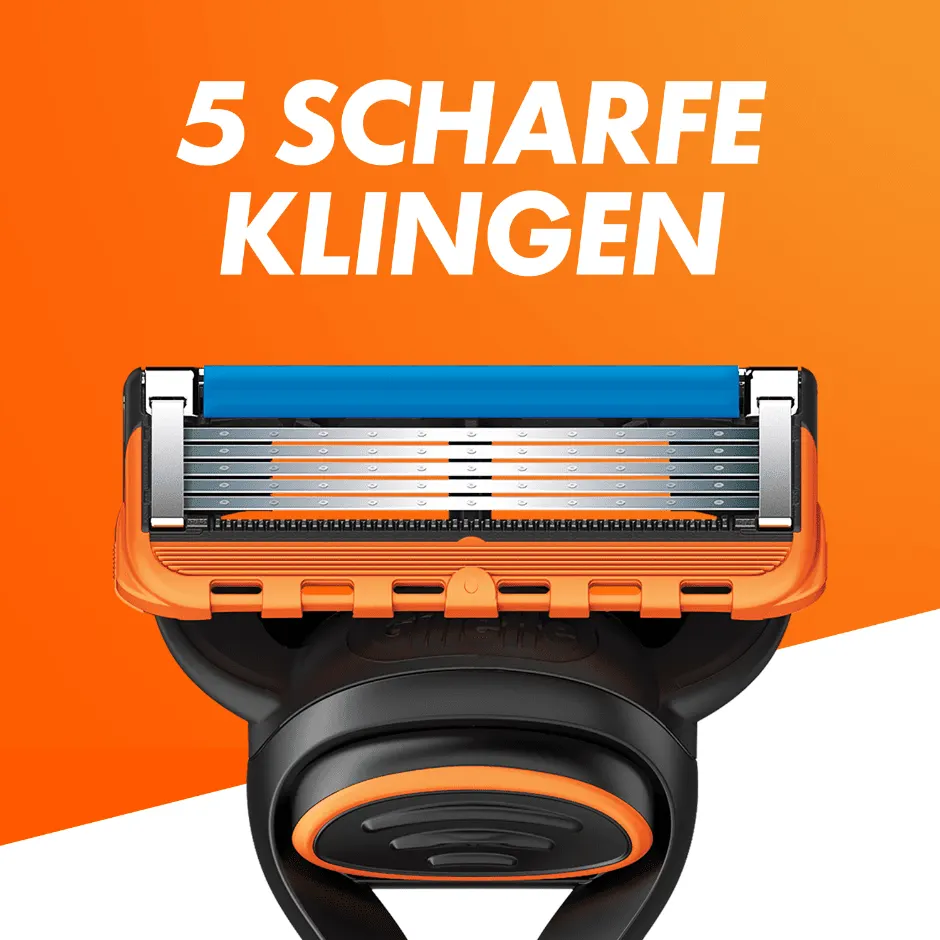 Gillette Fusion5 mit 5 scharfen Klingen