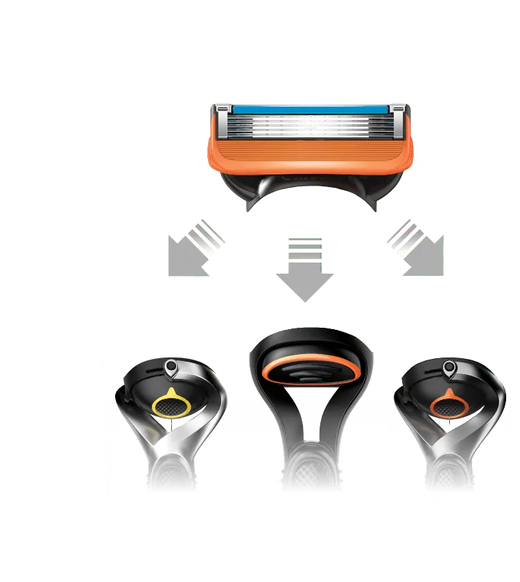 Le lamette di ricambio si adattano ai rasoi ProGlide, ProShield e Fusion