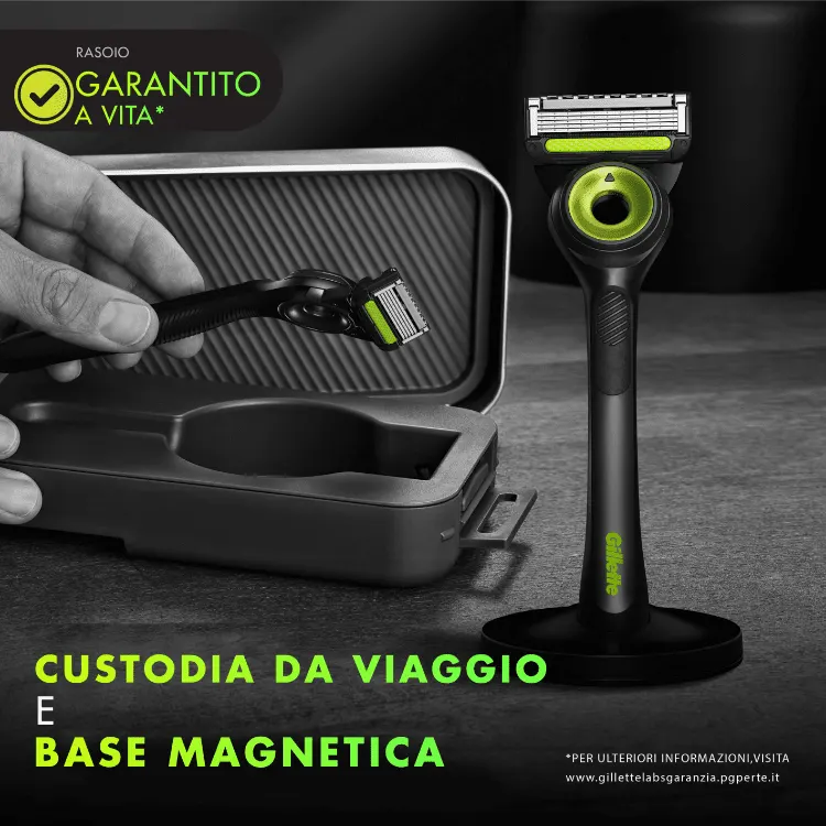 Rasoio Gillette Labs Neon con Barra Integrata
