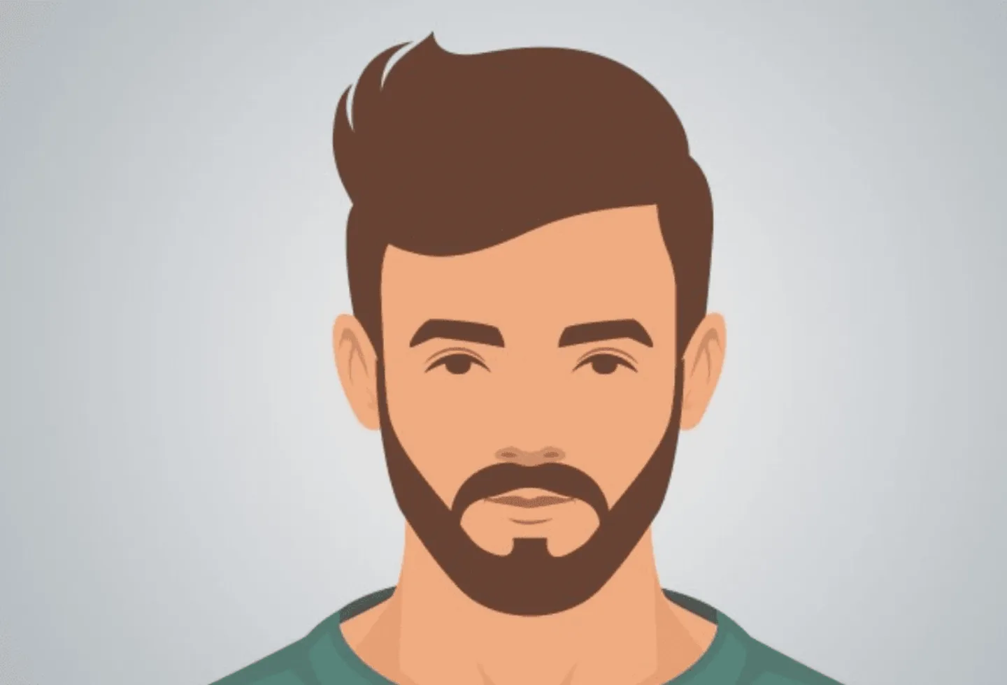 Illustration showing Short Boxed Beard