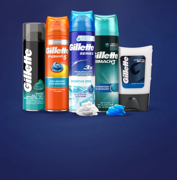 Gel de barbear e cremes pós-barba