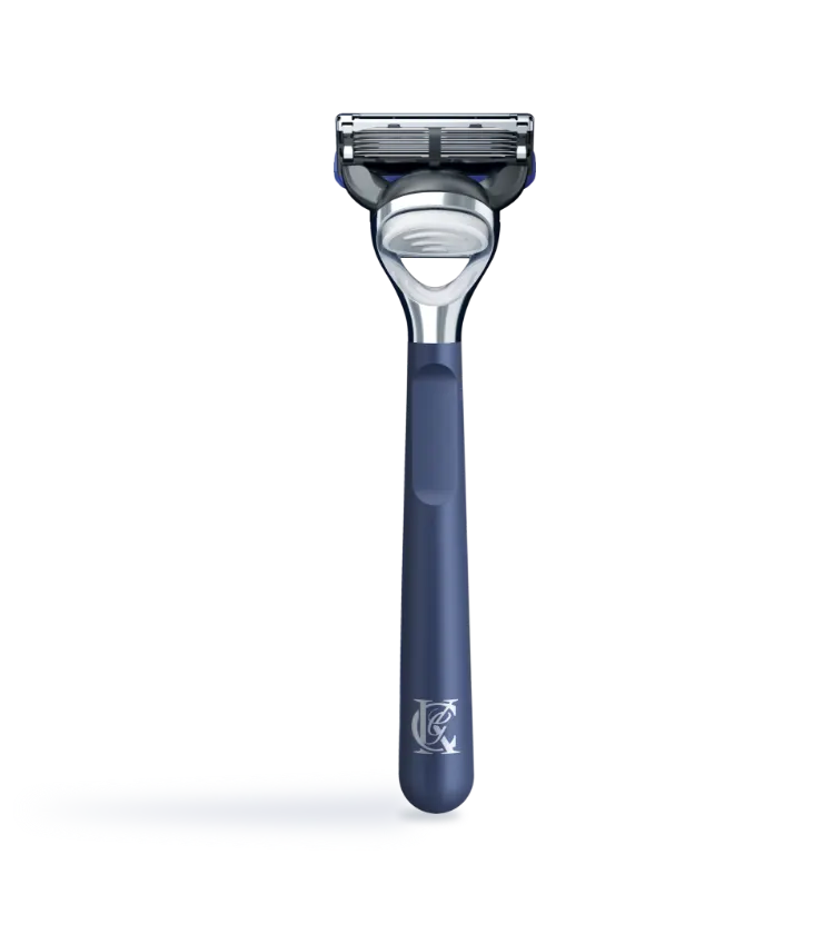 Máquina De Barbear E Aparar King C. Gillette no cartão do produto exibido no artigo