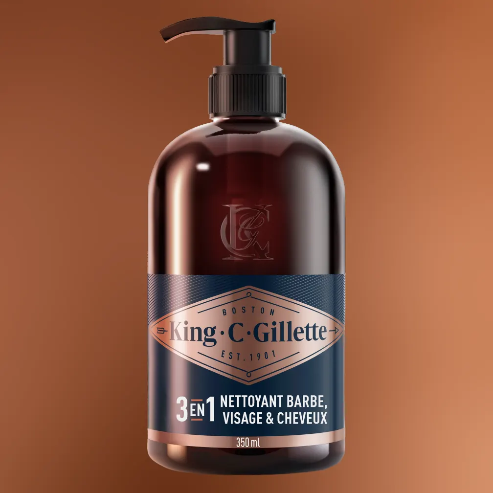 King C. Gillette Nettoyant barbe et visage