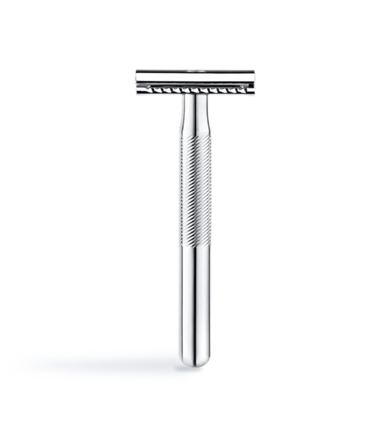 Máquina De Barbear De Duplo Gume King C. Gillette no cartão do produto exibido no artigo