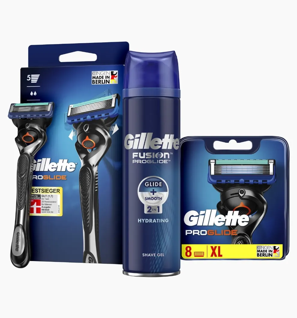 Gel de rasage hydratant Gillette Fusion5 ProGlide avec rasoir et lame