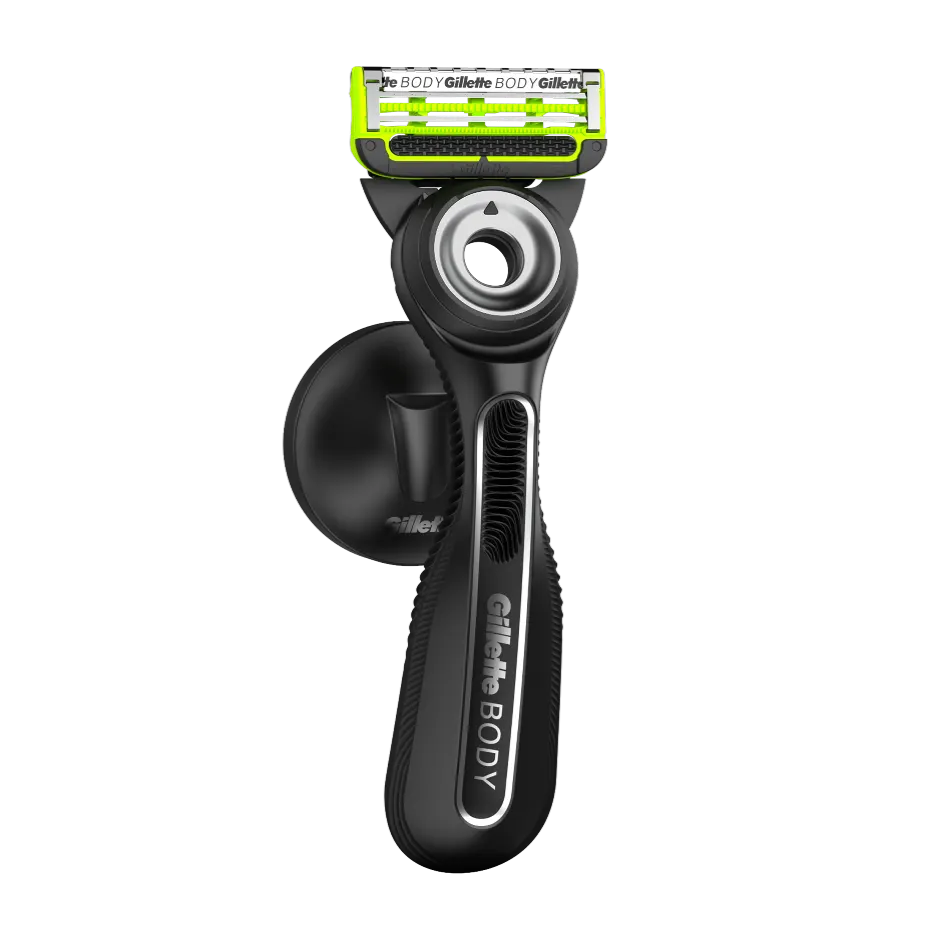 GilletteLabs Body + Intimate Rasierer für Männer mit magnetischer Duschhalterung
