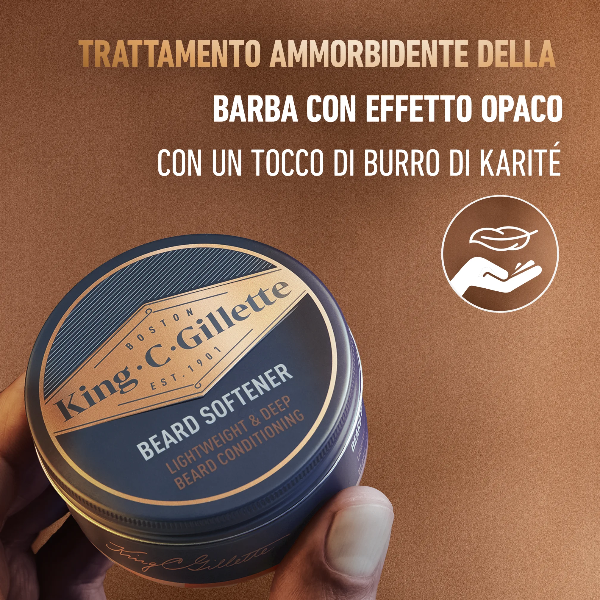 King C. Gillette Balsamo Delicato Da Barba Con Burro Di Cacao 2