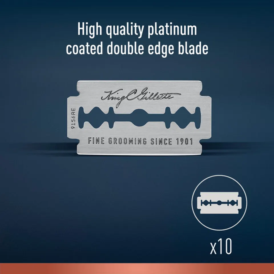 King C. Gillette Double Edge Safety Razor Blade Refills