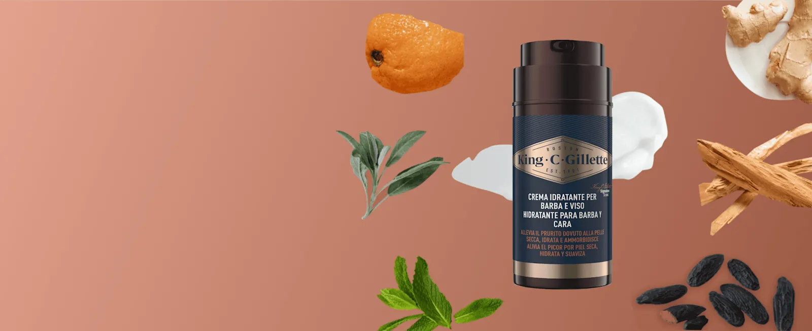 Crema idratante per barba e viso