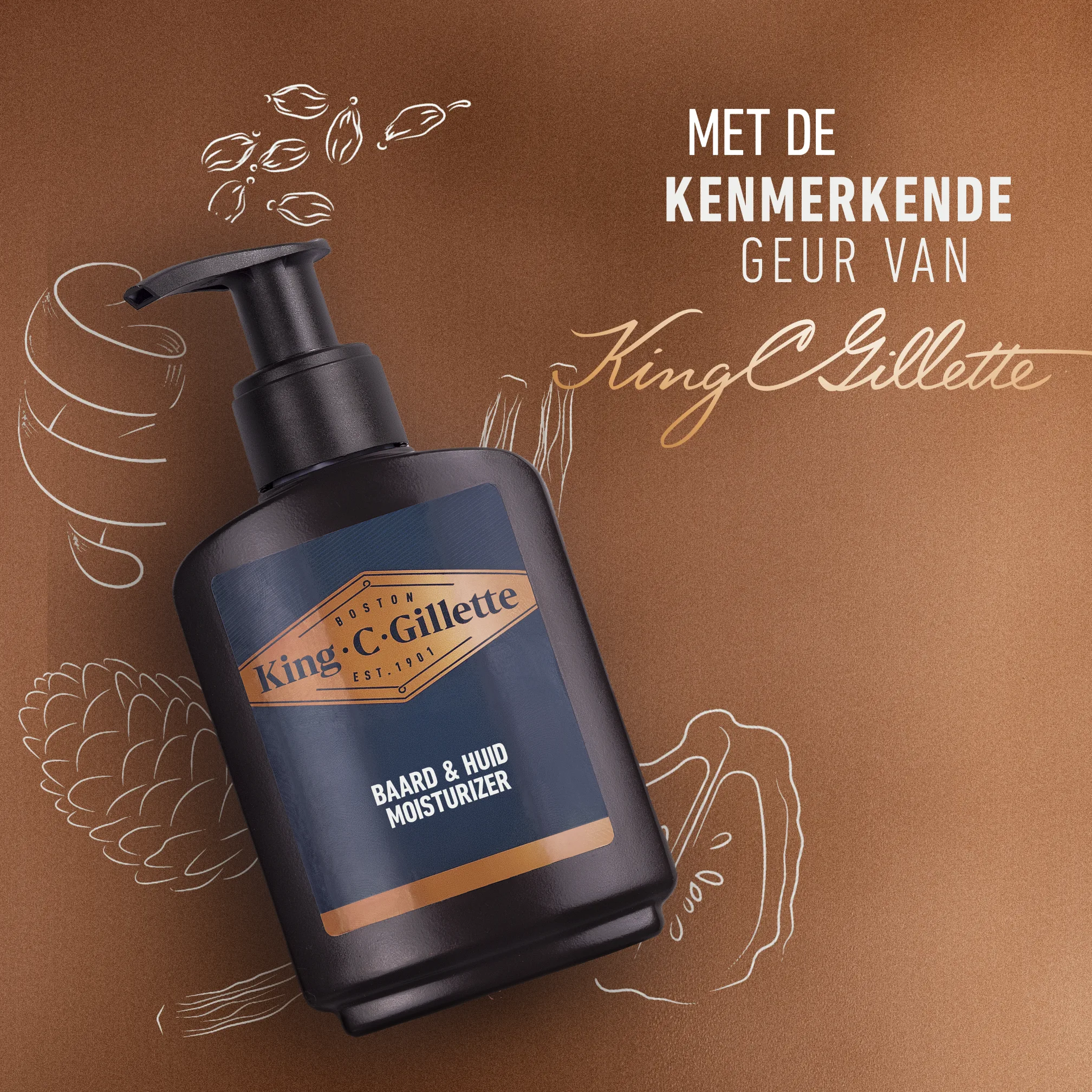 King C. Gillette hydraterende crème voor gezicht en baard
