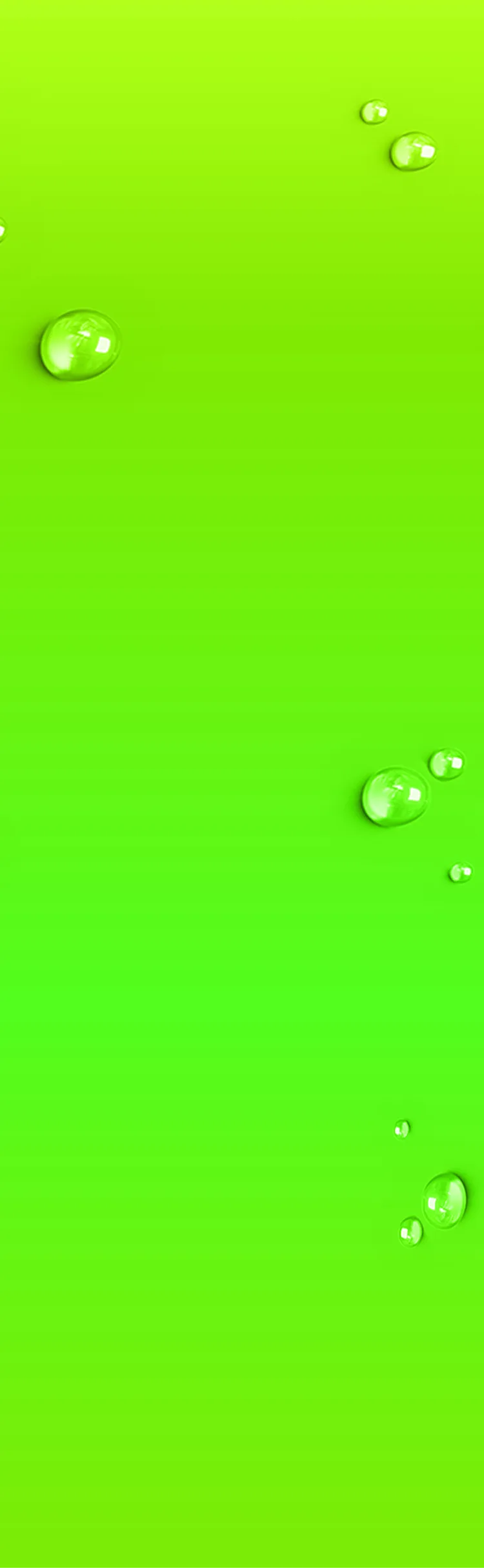 Abstrakter Hintergrund mit schwarzem Farbverlauf und leuchtend grünem Akzent mit Wassertröpfchen