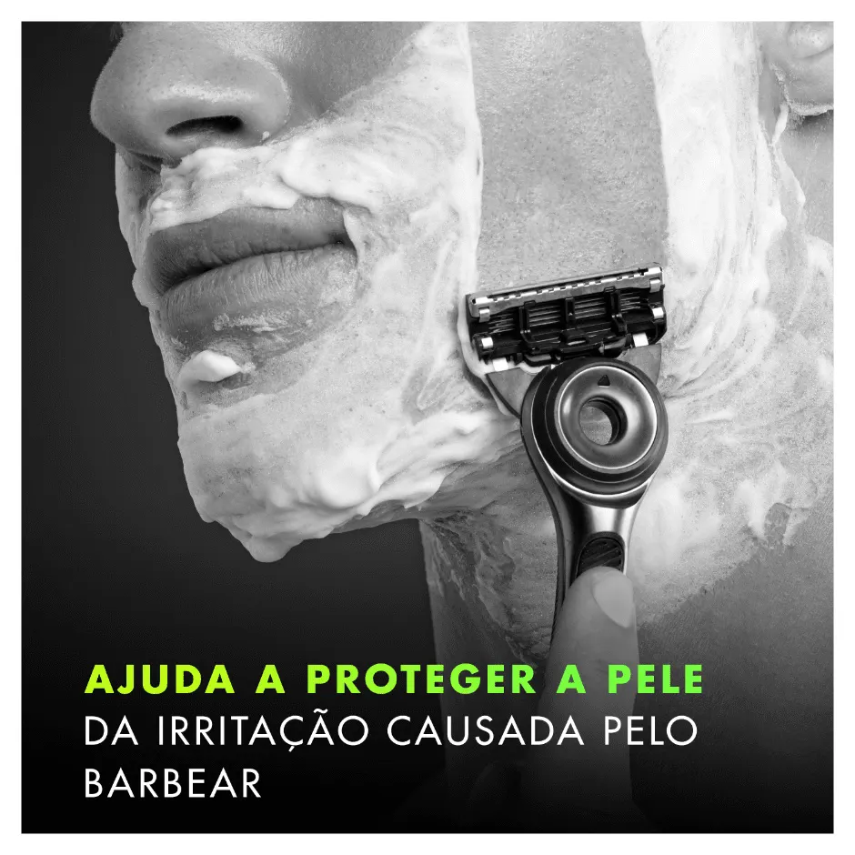 Ajuda a proteger a pele da irritação após o barbear