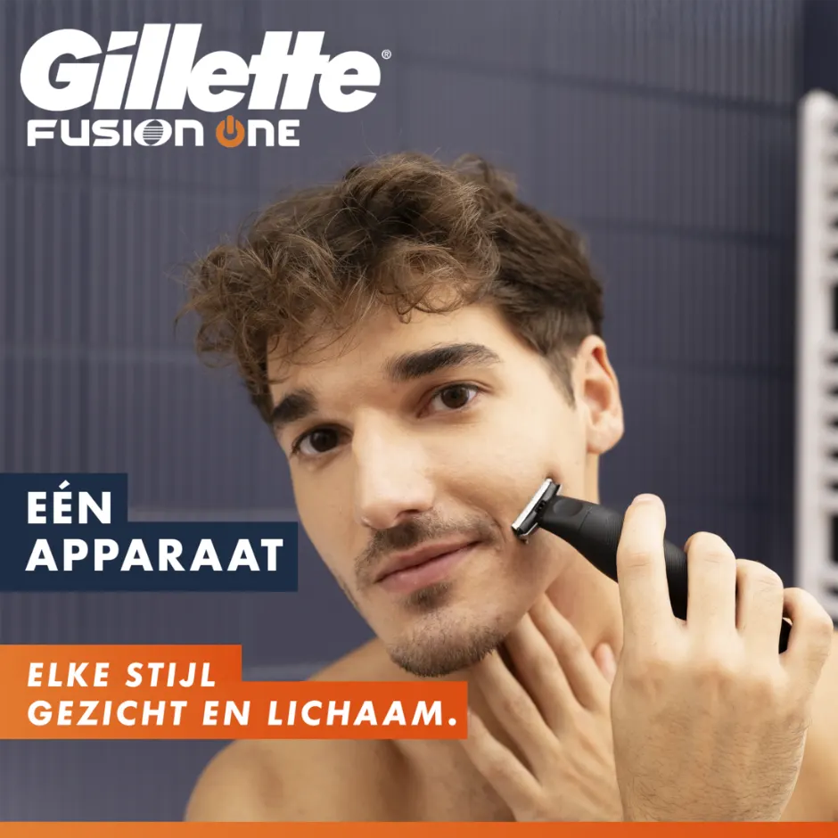 Gillette Fusion One Baardtrimmer & Scheerapparaat