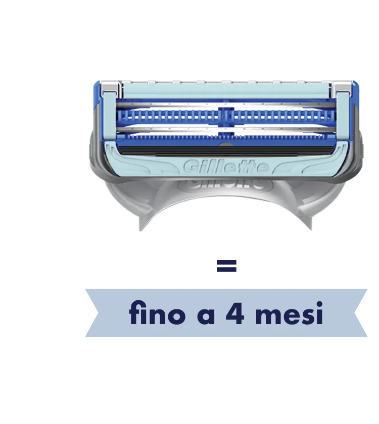 Fino a 4 mesi di rasatura per confezione