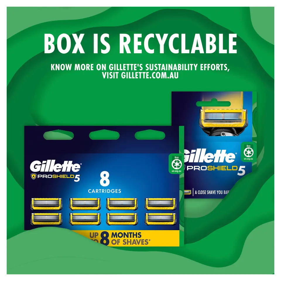 Gillette Proshield Flexball Razor Blades Refills